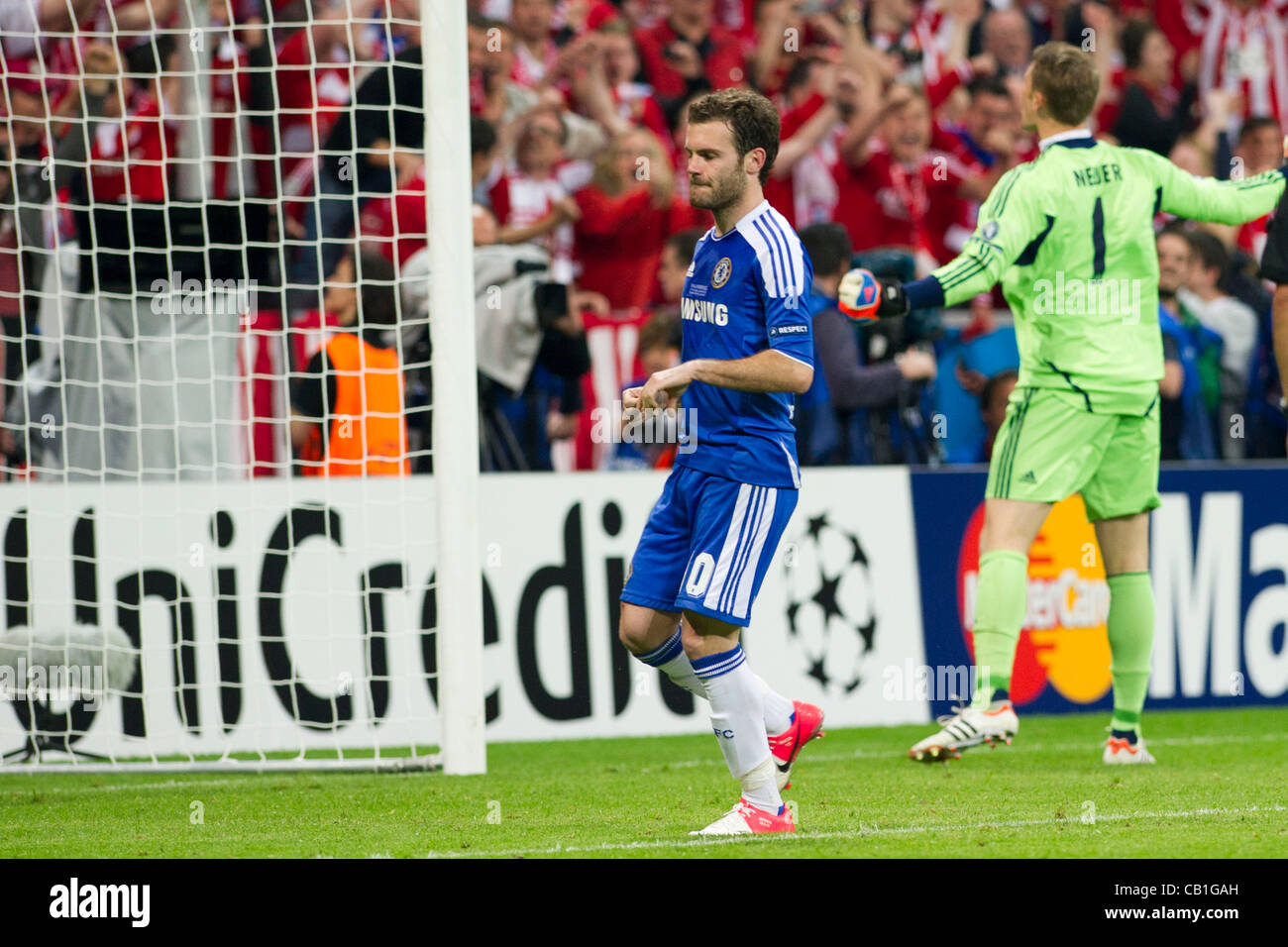 Juan Mata (Chelsea), MAY 19, 2012 - Football / Soccer : on the penalty  shoot out during the UEFA Champions League 2011-2012 Final match between  Bayern Munich 1-1 (PK 4-5) Chelsea at
