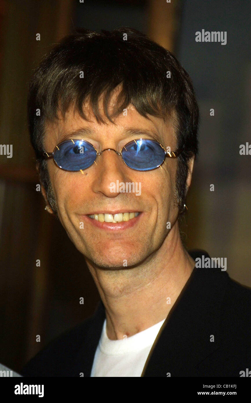 FILE - ROBIN GIBB, the pop music legend who co-founded the Bee Gees with his brothers in 1958 and recorded a string of hits including 'Stayin' Alive,' 'How Deep Is Your Love,' 'Massachusetts' and 'Night Fever,' died Sunday May 20, 2012 after a lengthy battle with cancer. He was 62. PICTURED: April 2 Stock Photo