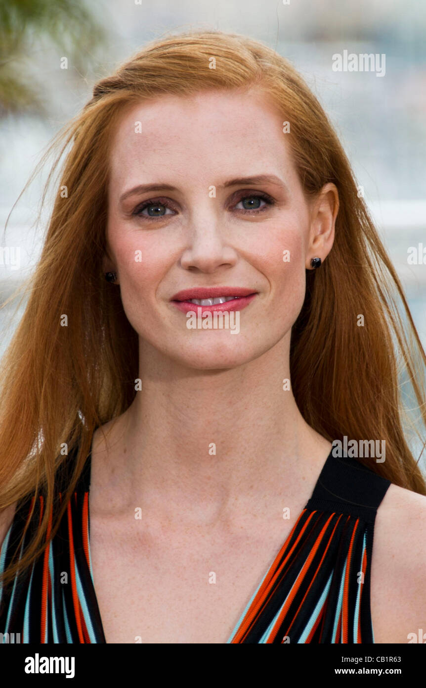 Jessica Chastain (actress) at photocall for film 'Lawless' 65th Cannes Film Festival 2012 Palais des Festival, Cannes, France Sat 19th May 2012 Stock Photo