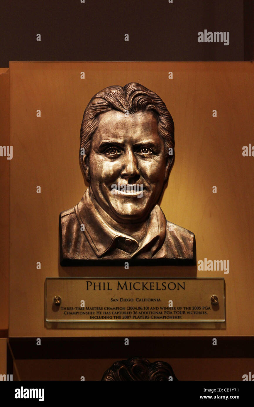 Relief of Phil Mickelson, MAY 7, 2012 - Golf : World Golf Hall of Fame  Induction Ceremony in St. Augustine, Florida, United States. (Photo by  Yasuhiro JJ Tanabe/AFLO Stock Photo - Alamy