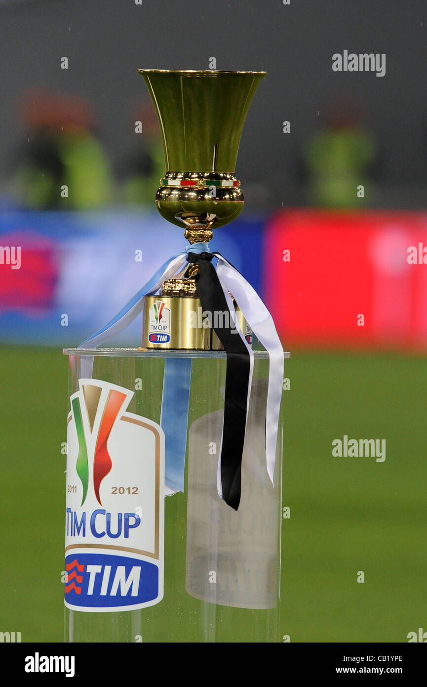 Trophy May 20 2012 Football Soccer Coppa Italia Tim Cup Final Match Between Juventus 0 2 Napoli At Stadio Olimpico In Rome Italy Photo By Maurizio Borsari Aflo Stock Photo Alamy