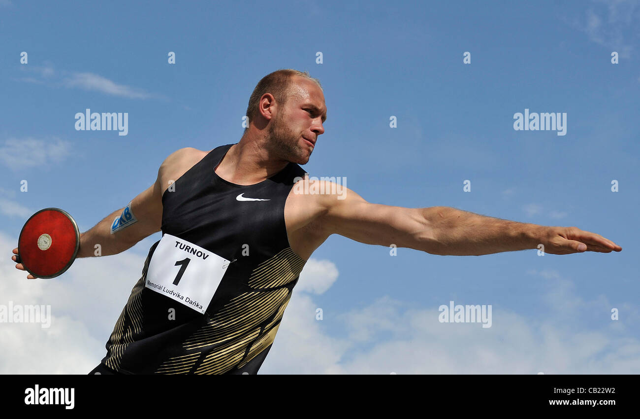 German Discusthrower Robert Harting won the first place at Ludvik
