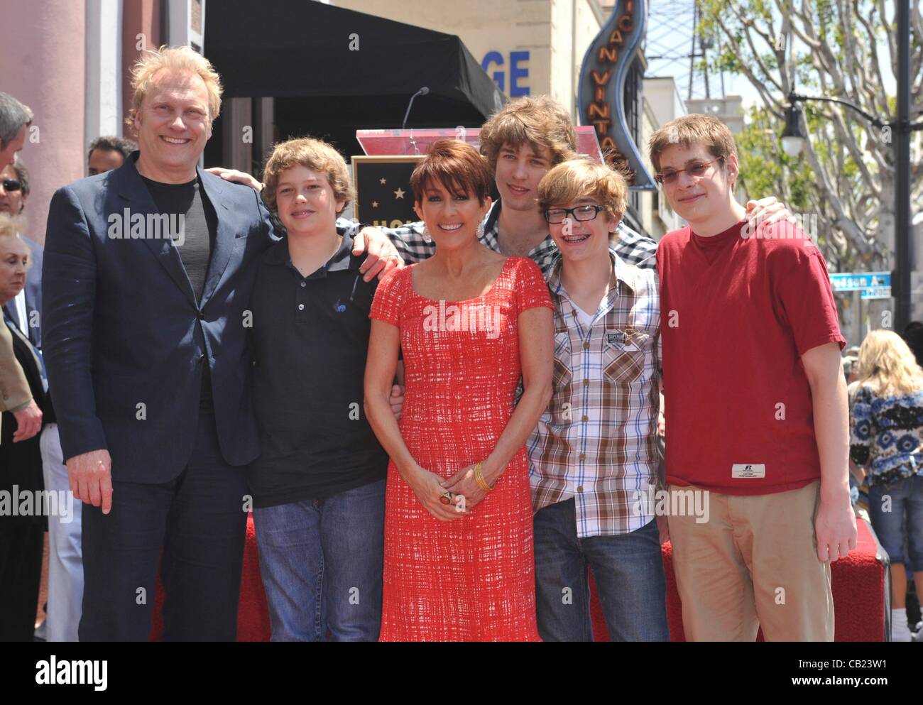 Patricia Heaton, family at the induction ceremony for Star on the