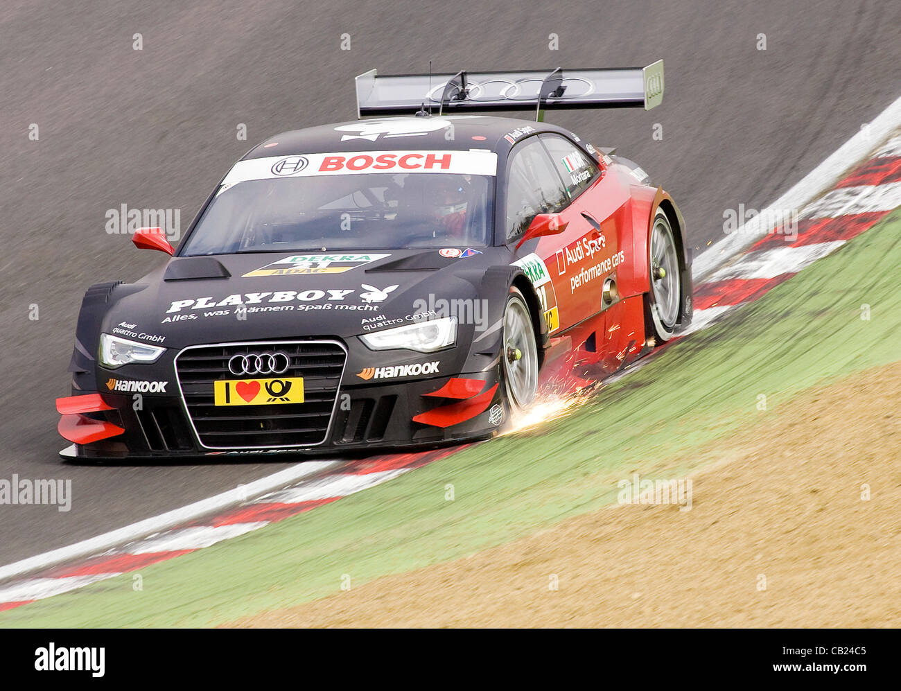 19.05.2012 Brands Hatch, Edoardo Montara driving the Playboy Audi A5 in  action during Saturday's Qualifying in the 2012 DTM Championship, Kent,  England Stock Photo - Alamy