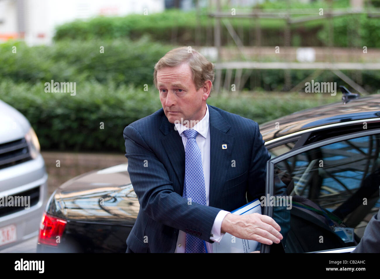 European Council, Brussels, Belgium. 23.05.2012 Picture shows Enda Kenny, The Taoiseach of Ireland, arriving at the Informal Dinner of Heads of State or Government for member nations of the EU, Brussels, Belgium. Stock Photo