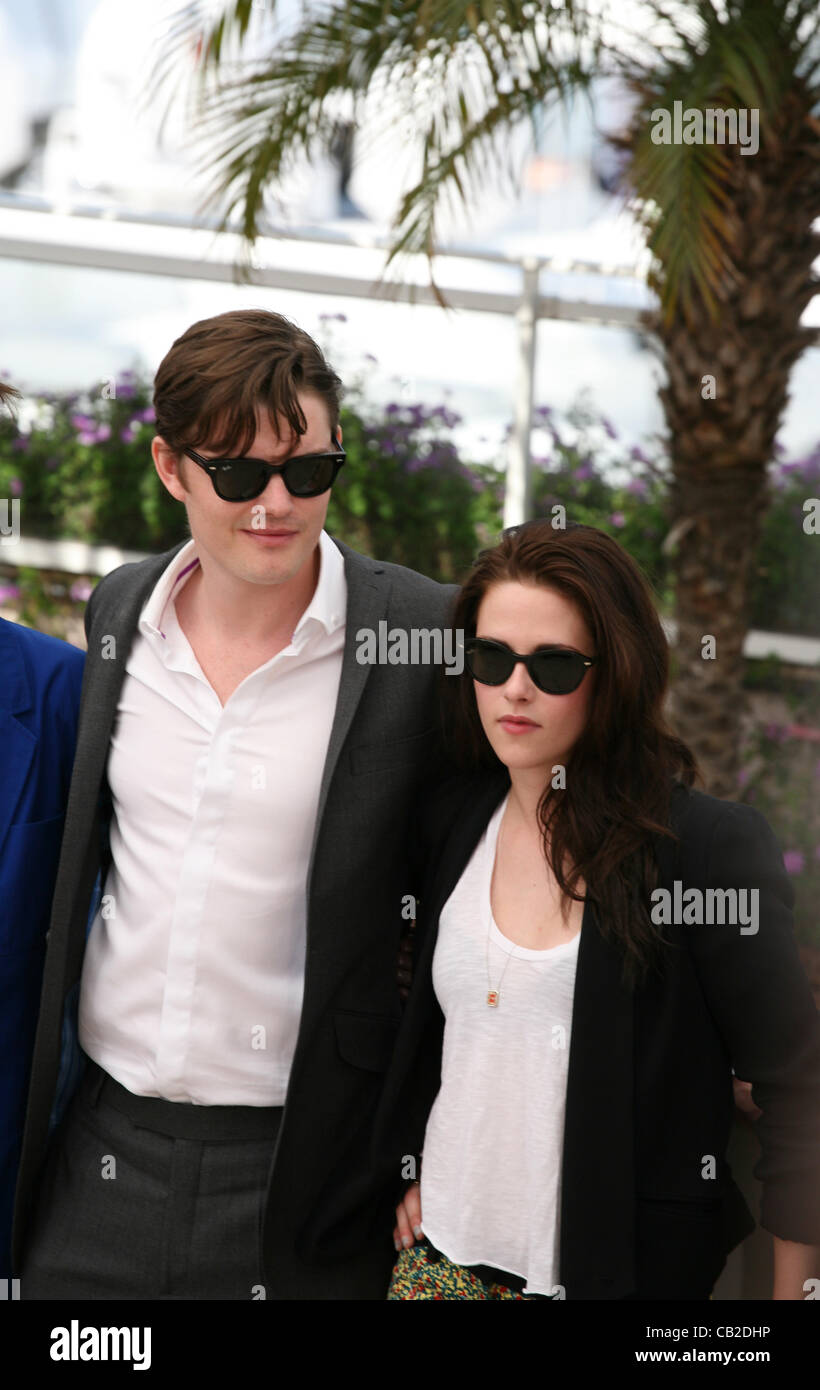 Sam Riley, Kristen Stewart at the On The Road photocall at the 65th Cannes Film Festival France. The film is based on the book of the same name by beat writer Jack Kerouak and directed by Walter Salles. Wednesday 23rd May 2012 in Cannes Film Festival, France. Stock Photo