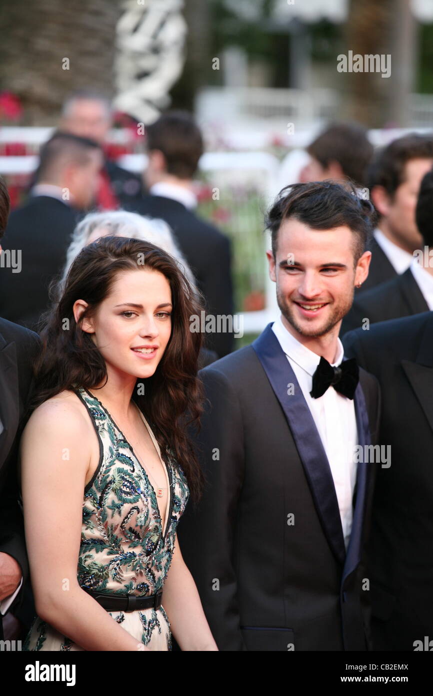 Kristen Stewart, Tom Sturridge, at the On The Road gala screening red carpet at the 65th Cannes Film Festival France. The film is based on the book of the same name by beat writer Jack Kerouak and directed by Walter Salles. Wednesday 23rd May 2012 in Cannes Film Festival, France. Stock Photo