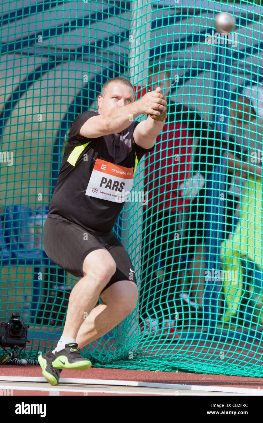 Hungarian hammer thrower Krisztian Pars pictured during Golden Spike