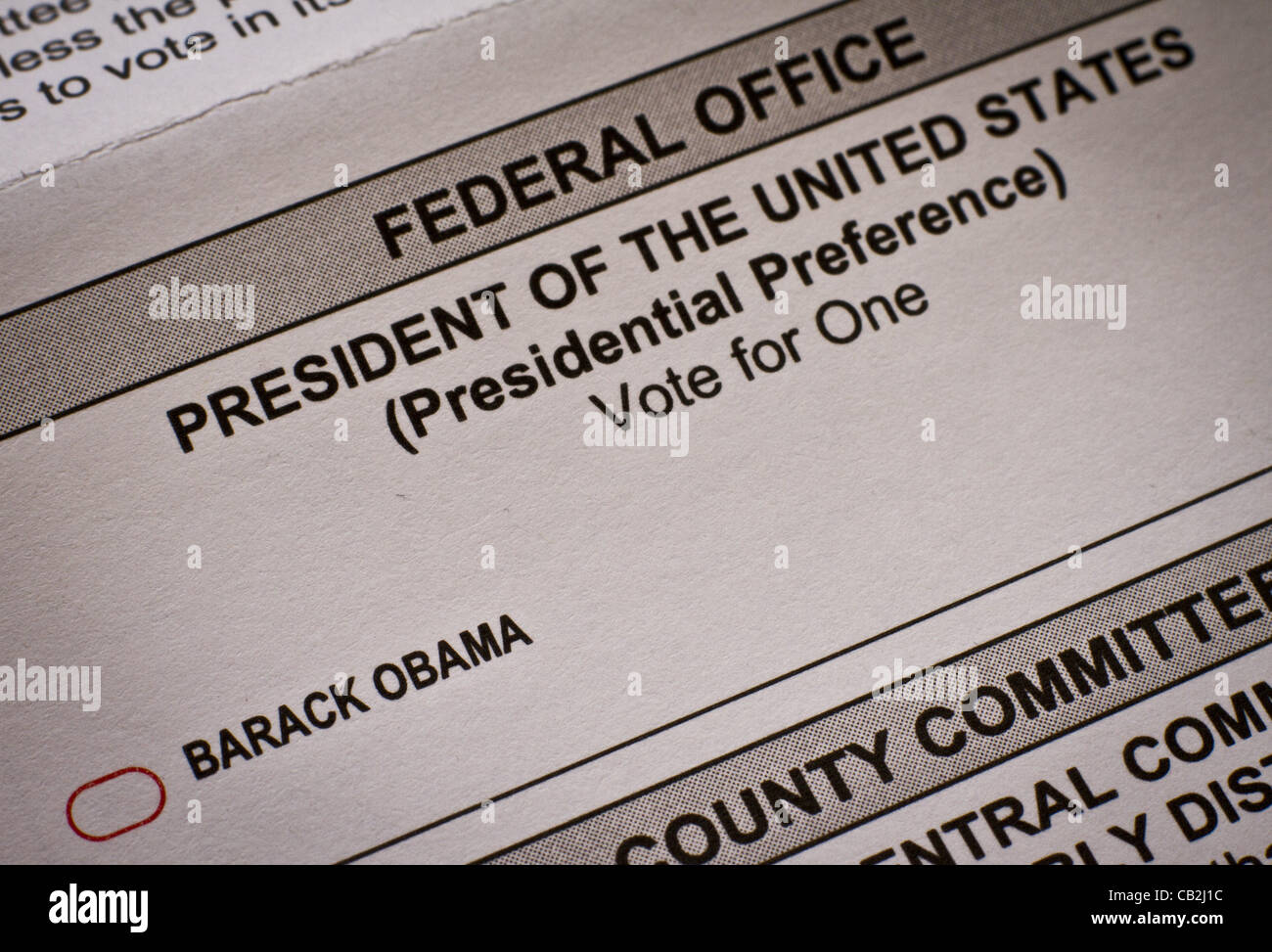 California primary election ballot hi-res stock photography and images ...