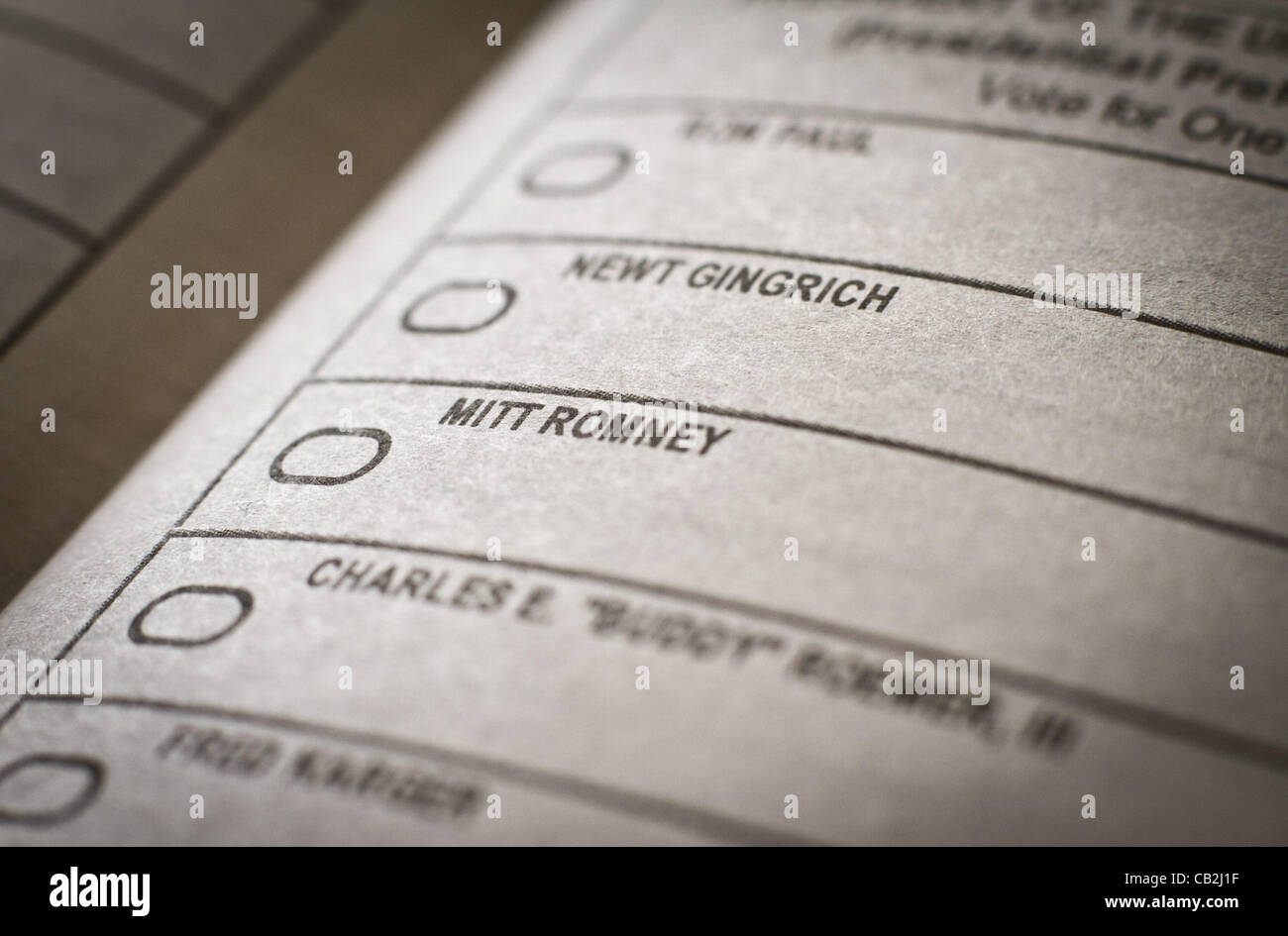 California primary election ballot hi-res stock photography and images ...