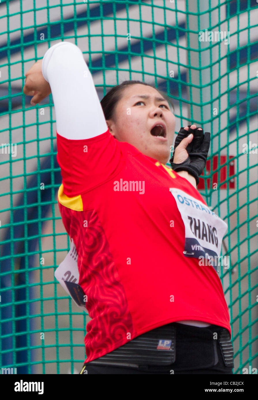 Chinese hammer thrower Chang Wensiou pictured during Golden Spike