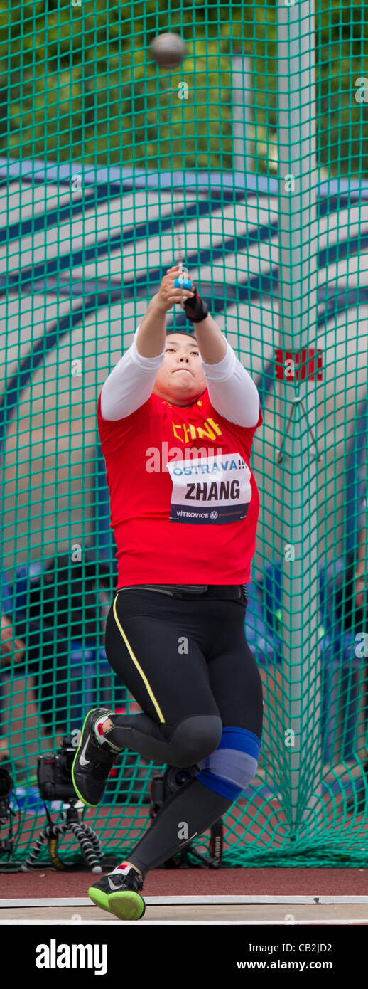 Chinese hammer thrower Chang Wensiou pictured during Golden Spike