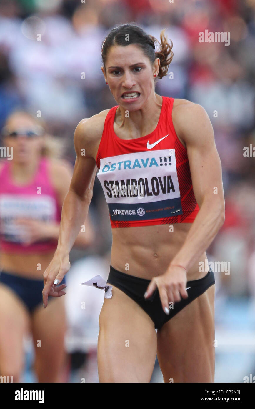 Athlete Vania Stambolova (BUL) pictured during Golden Spike Athletic ...