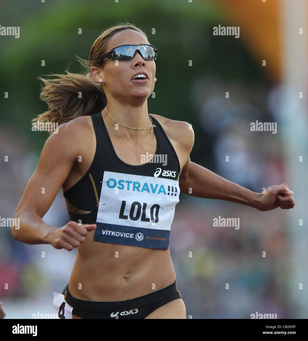 Athlete Lolo Jones USA Pictured During Golden Spike Athletic Meeting athlete-lolo-jones-usa-pictured-during-golden-spike-athletic-meeting