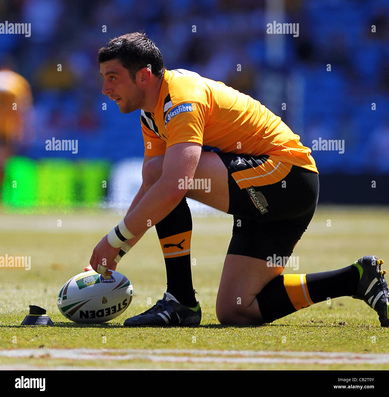 26.05.2012 Manchester, England. Castleford v Wakefield. Castleford Tigers Centre Kirk Dixon    in action during the Stobart Super League Rugby Magic Weekend from the Etihad Stadium. Credit Line : Credit:  Action Plus Sports Images / Alamy Live News Stock Photo