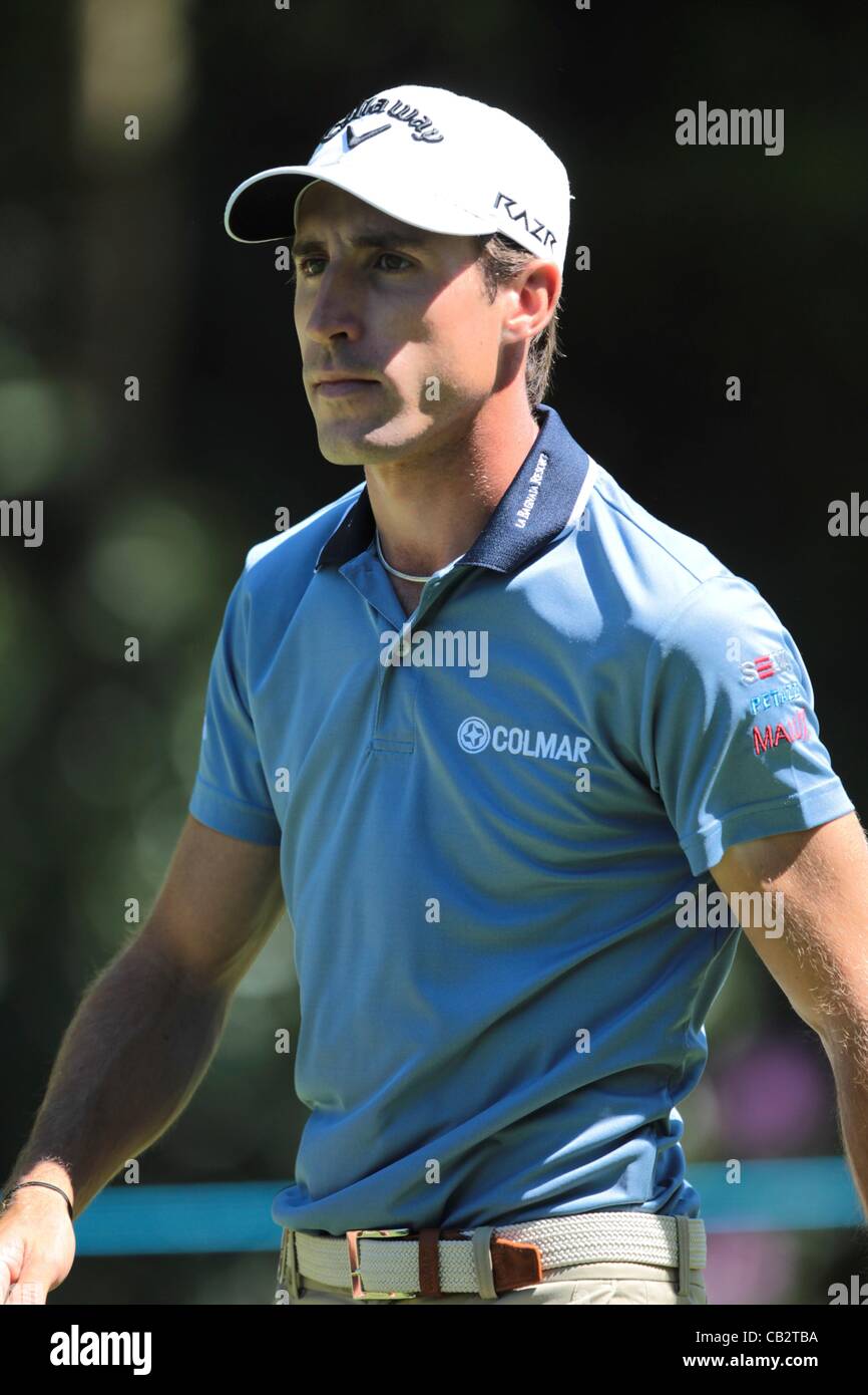26.05.2012 Wentworth, England. Federico Colombo (ITA) in action during the  BMW PGA Championship. Saturday, day 3 of competition Stock Photo - Alamy
