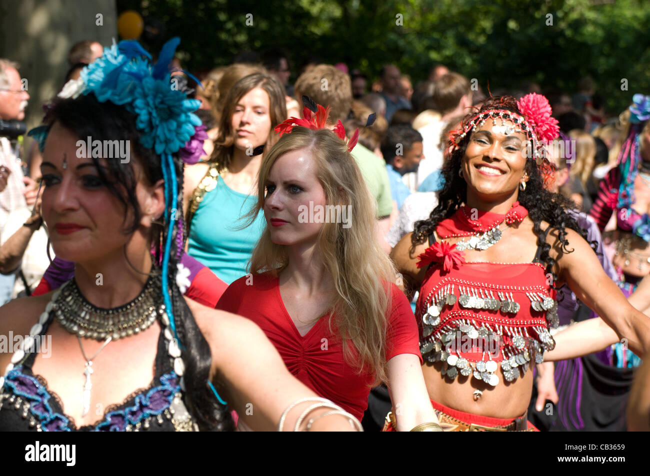 BERLIN - MAY 27: The Traditional and the annual "Carnival of Cultures", May 27, 2012 in Berlin, Germany Stock Photo