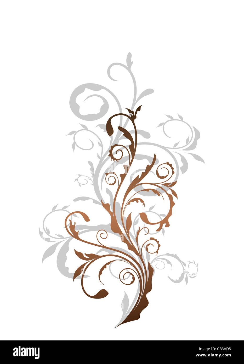Illustration flourish background, floral elements. Vector Stock Photo ...