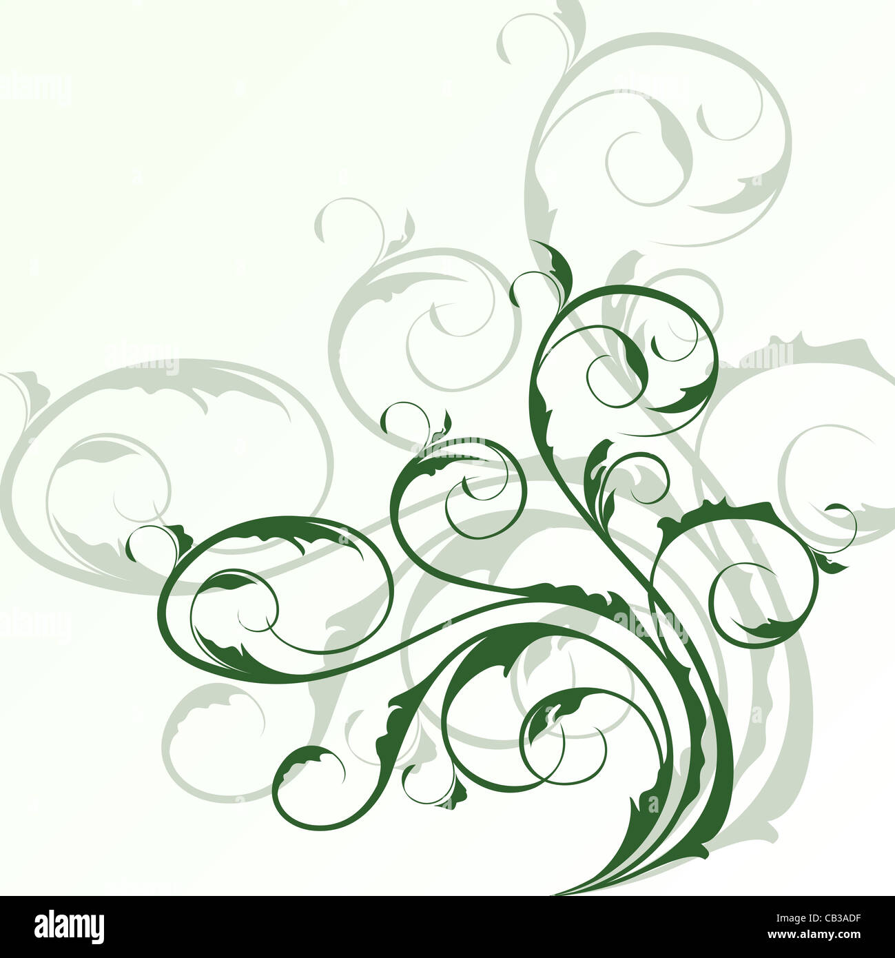 Illustration flourish background, floral elements. Vector Stock Photo ...