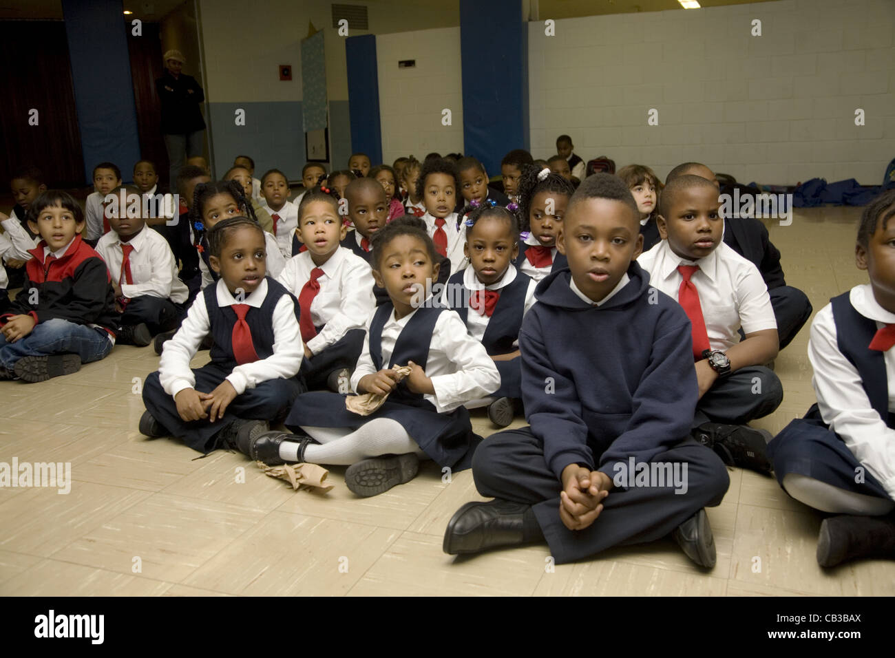 School children at the New American Academy a progressive & very