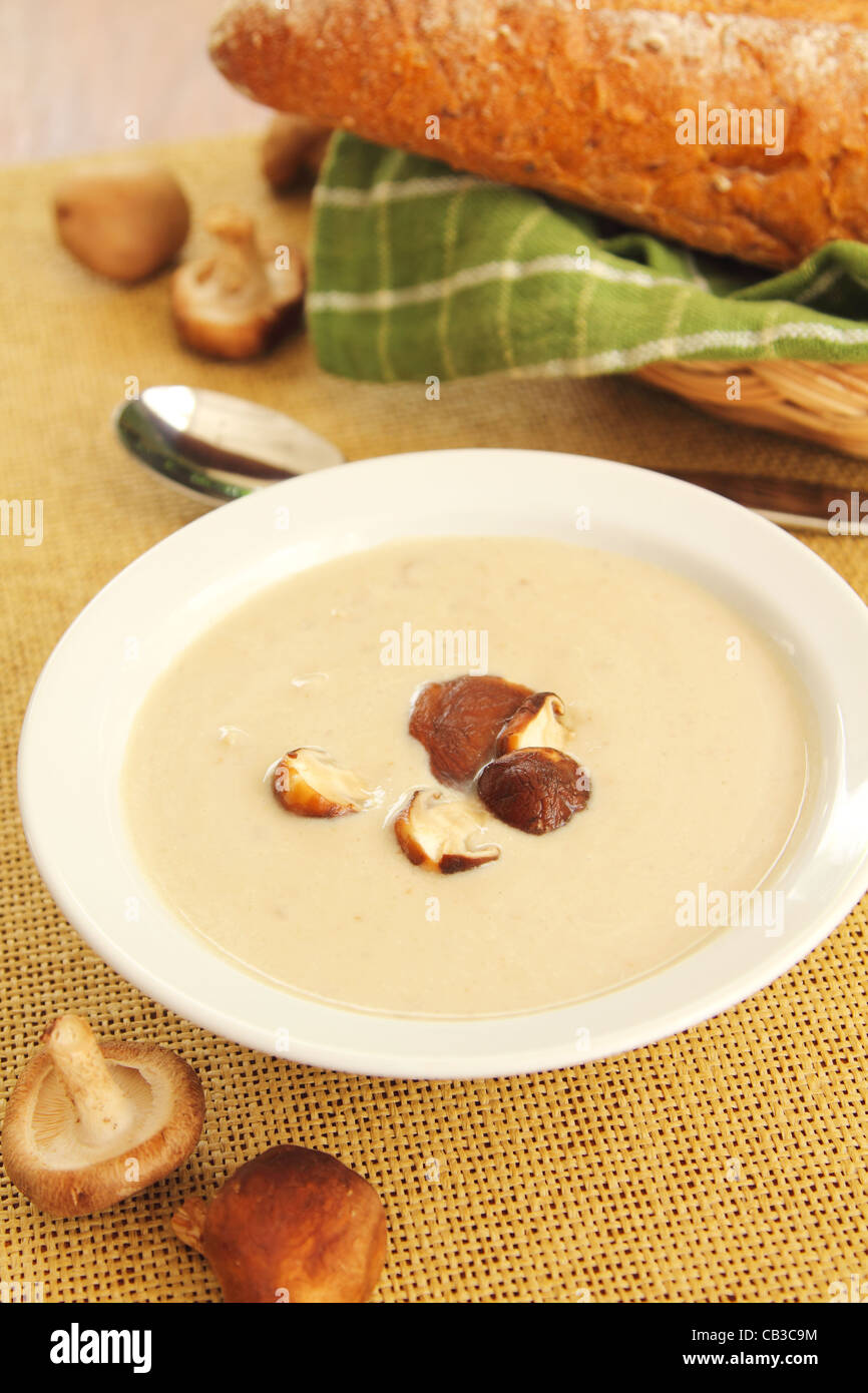 Mushroom soup Stock Photo