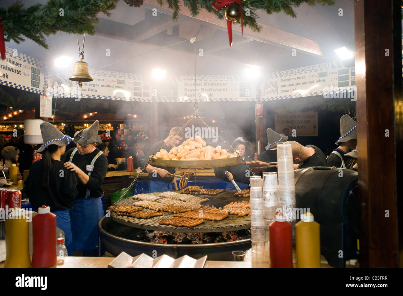 Manchester international Christmas market. UK. Nov 2011 Stock Photo