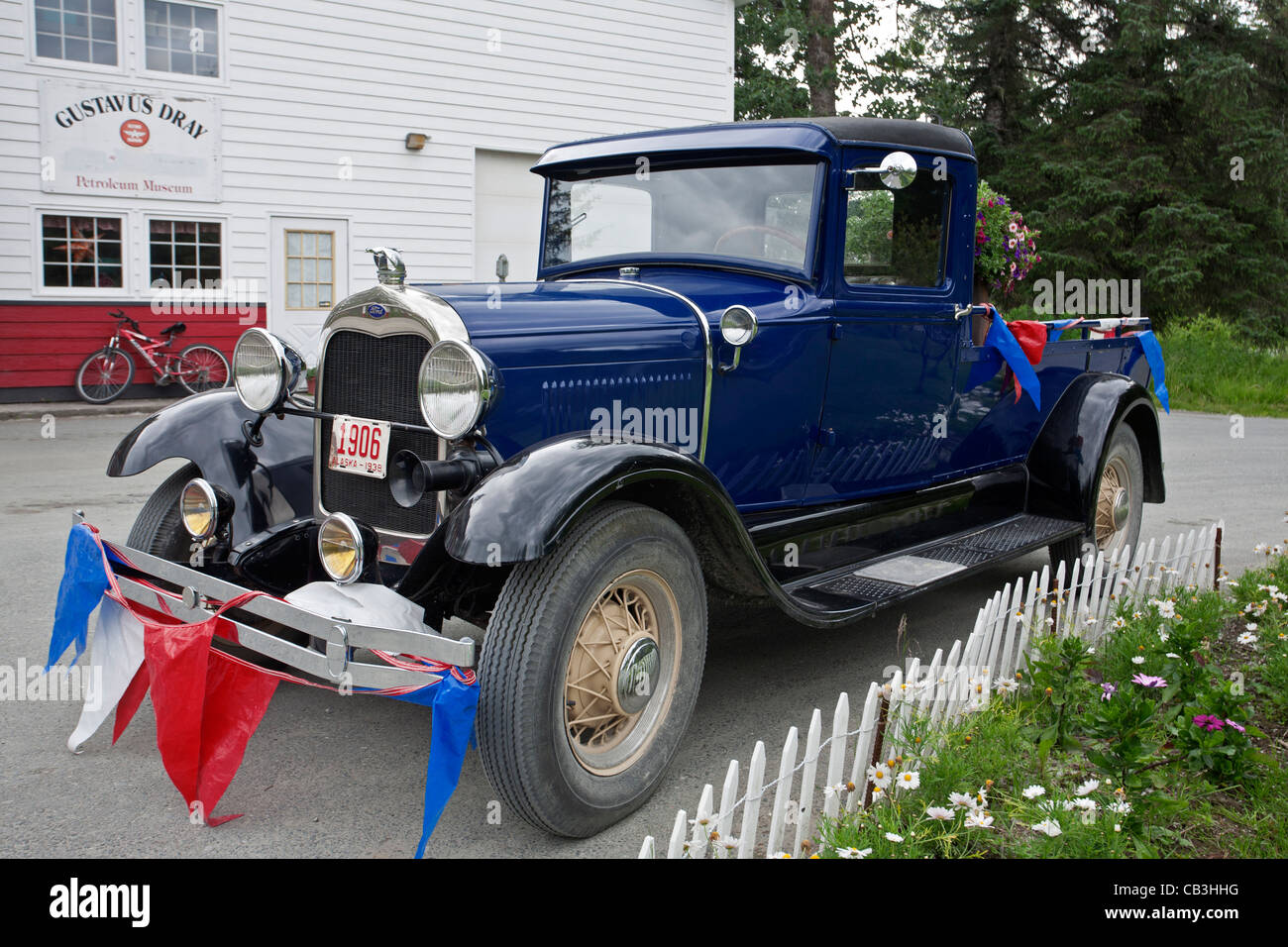 Antique Ford truck. Gustavus. Alaska. USA Stock Photo