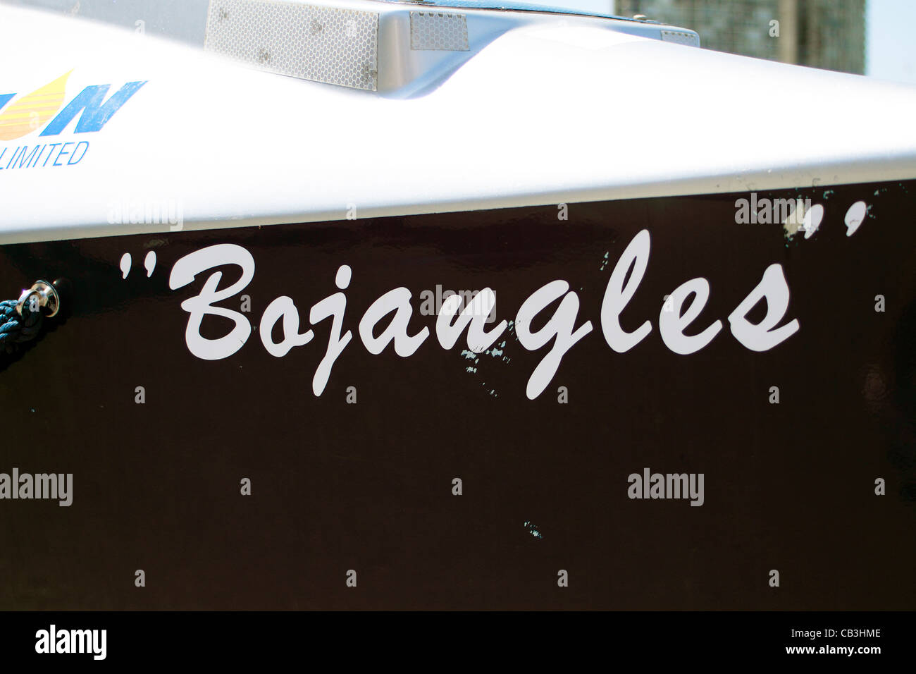 San Francisco Bojangles rowing boat that crossed the Pacific