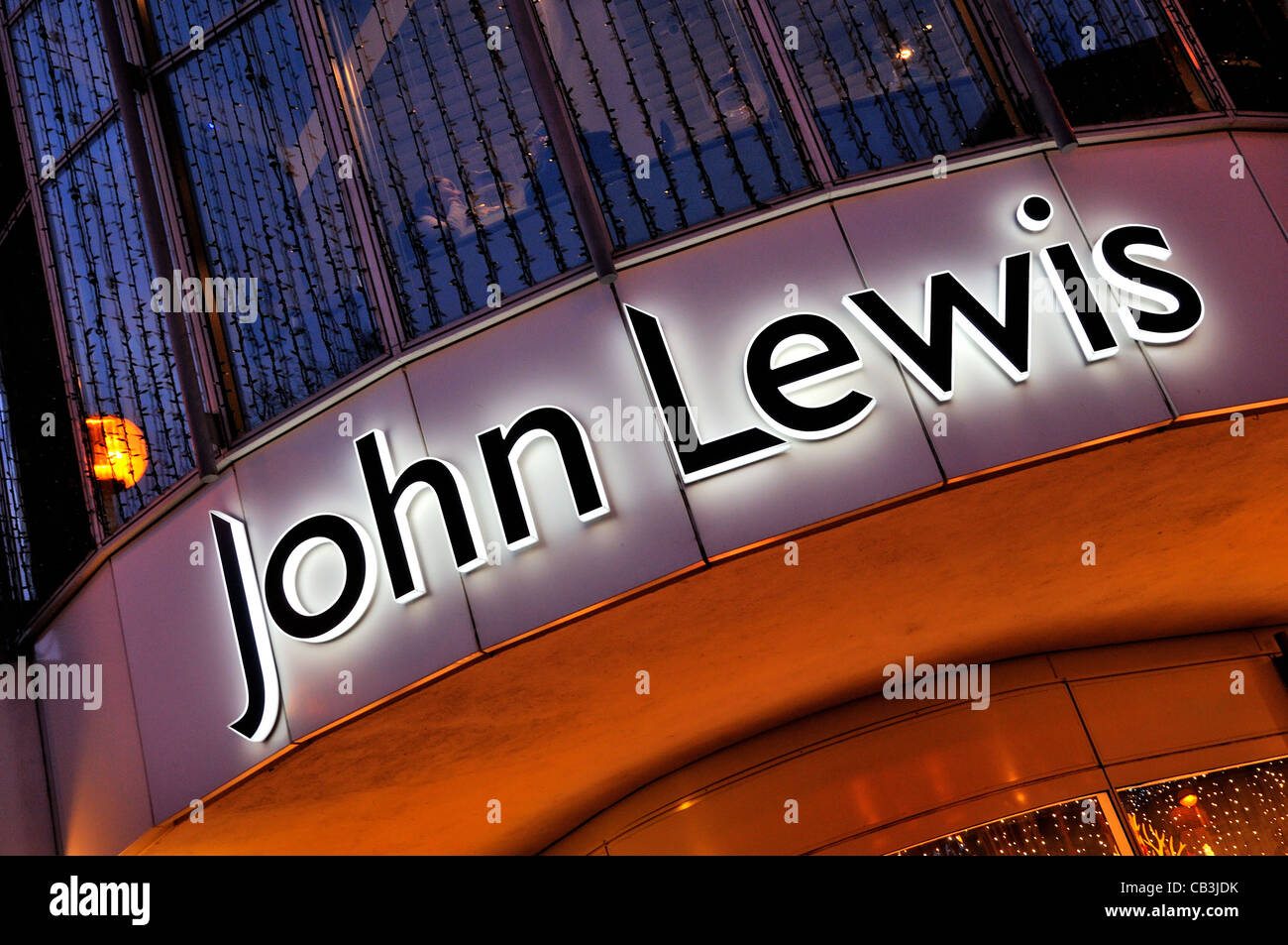 John Lewis Department Store Entrance Stock Photos & John Lewis