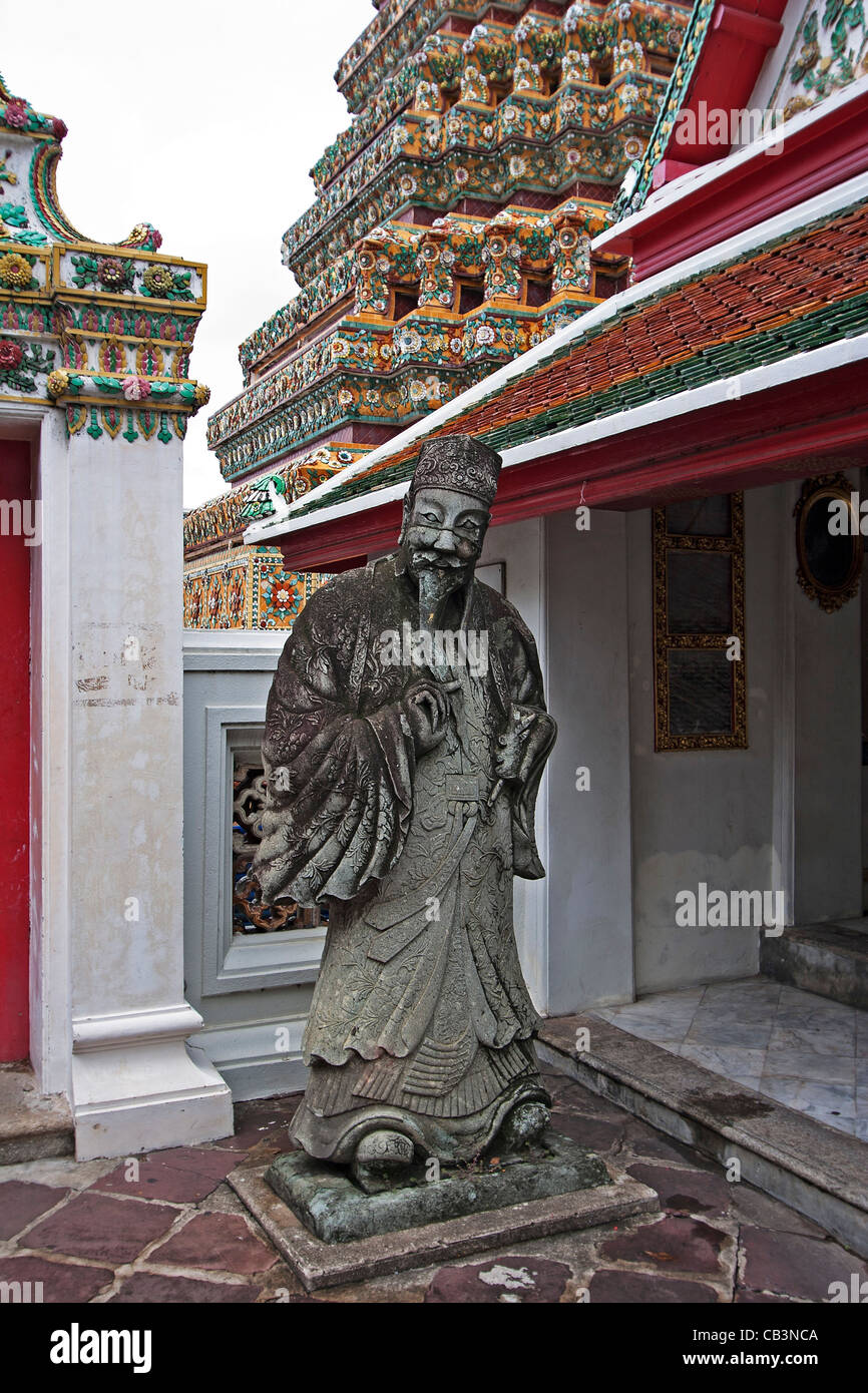 Wat Po Temple of the Reclining Buddha Bangkok Thailand Stock Photo