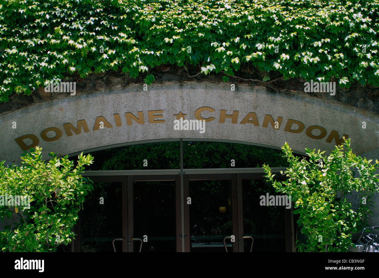 Nappa Valley and the Domaine Chandon Vineyard Stock Photo
