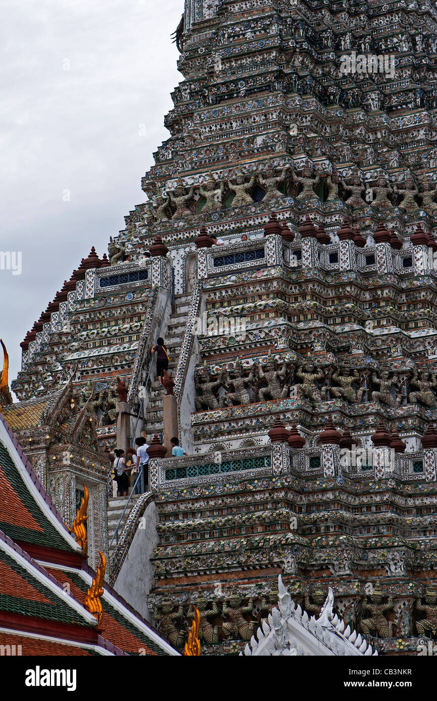 Wat Po Temple of the Reclining Buddha Bangkok Thailand Stock Photo