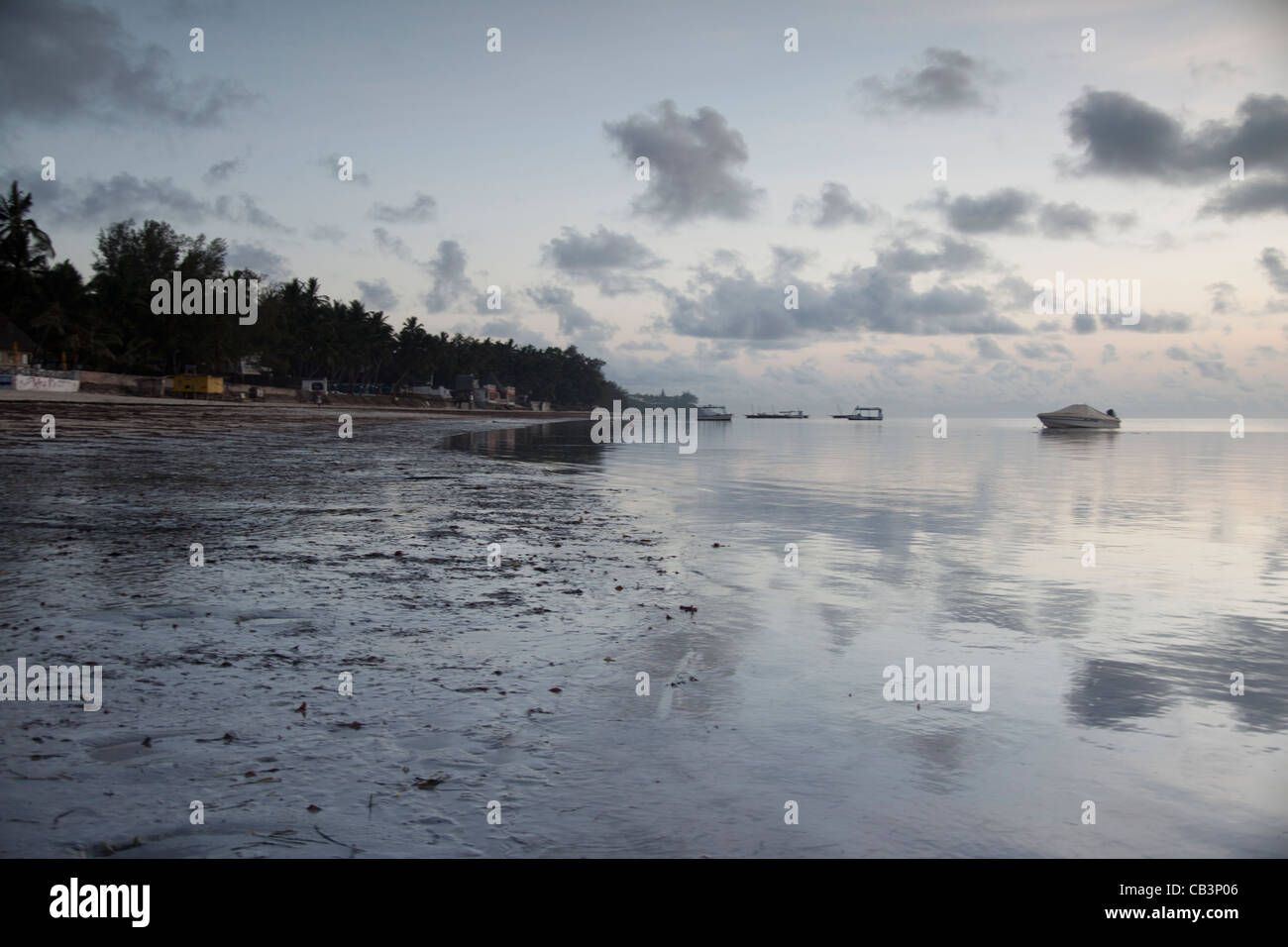A view of Bamburi Beach, Mombasa at sunrise Stock Photo Alamy