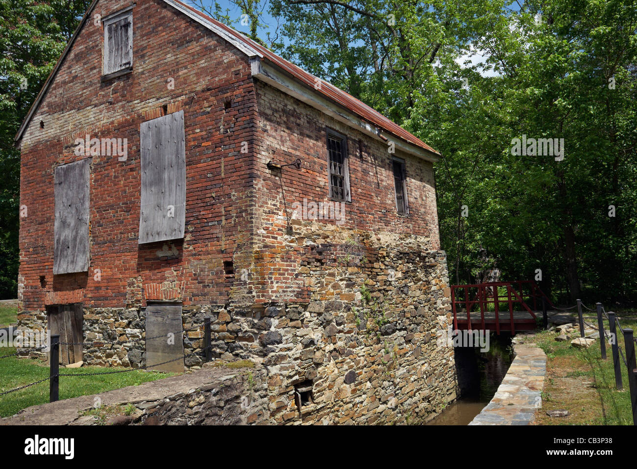 The country mill at Aldie, Virginia. Stock Photo