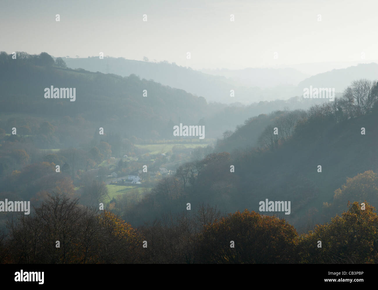 The Tone Valley at Waterrow near Wiveliscombe. Somerset. England. UK. Stock Photo