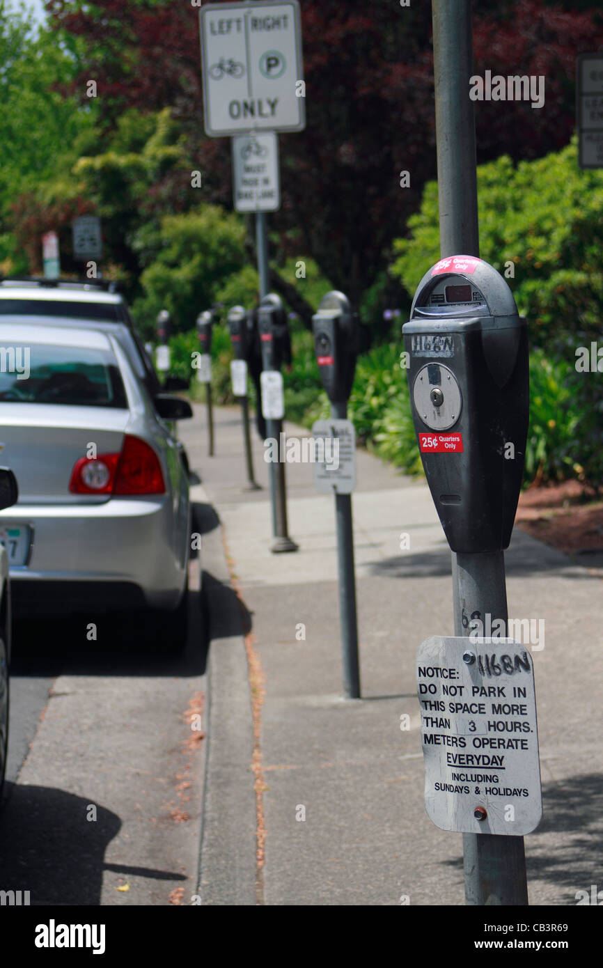 Parking meter Sausalito the sea front Stock Photo Alamy