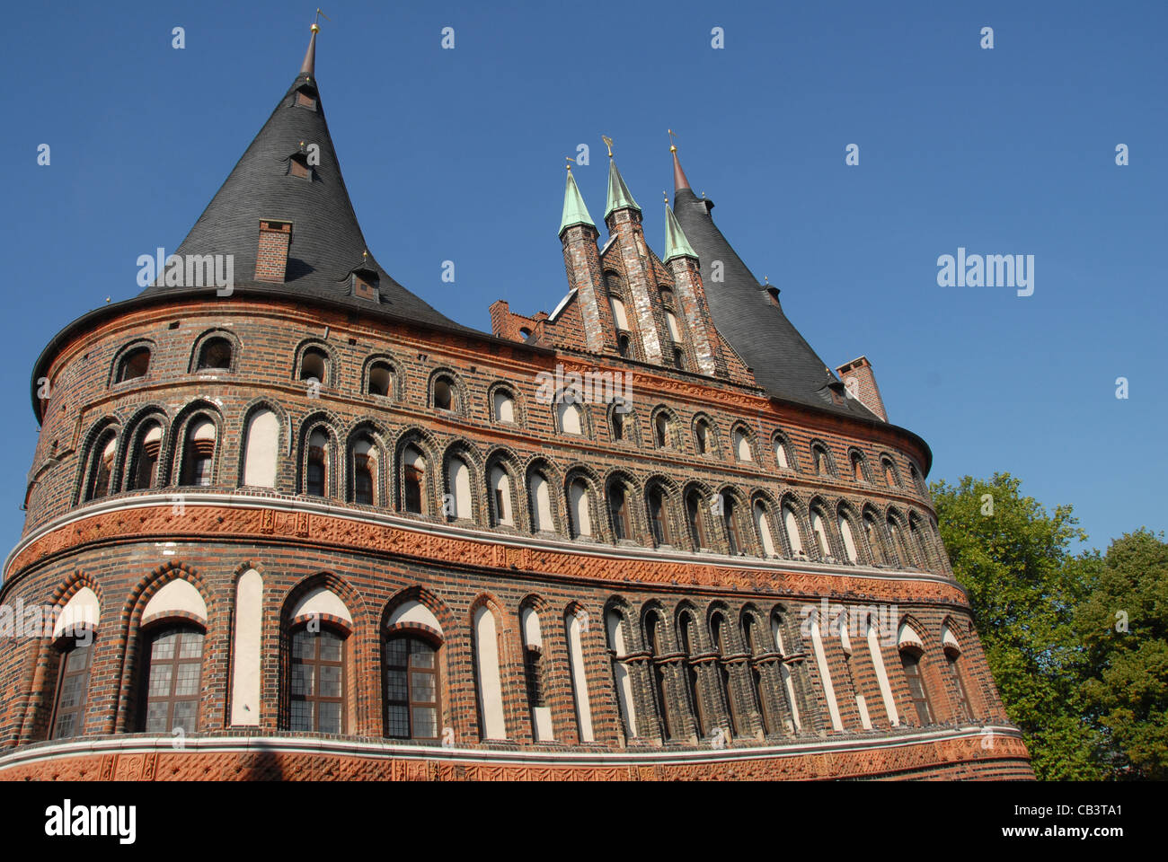 UNESCO world heritage Holstentor gate from the middle ages in Lübeck's ...