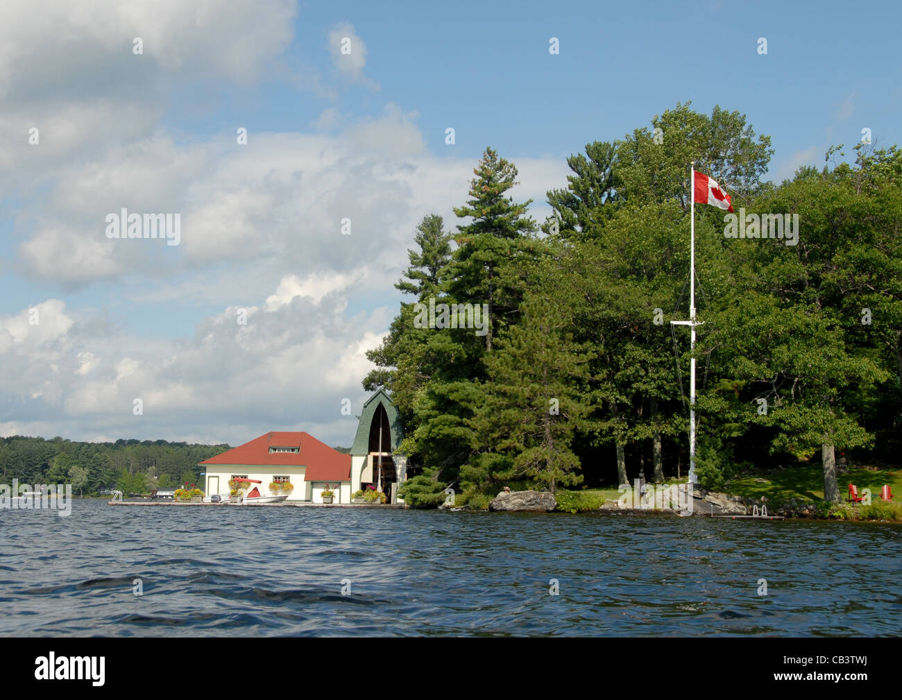 Lakeside property at Lake Rosseau near Muskoka, Ontario