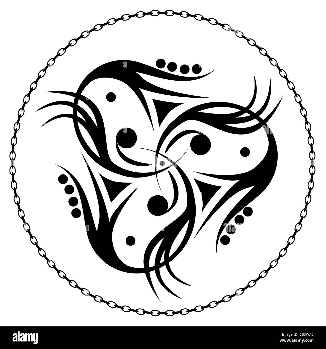 pattern of abstract sign with a chain Stock Photo - Alamy