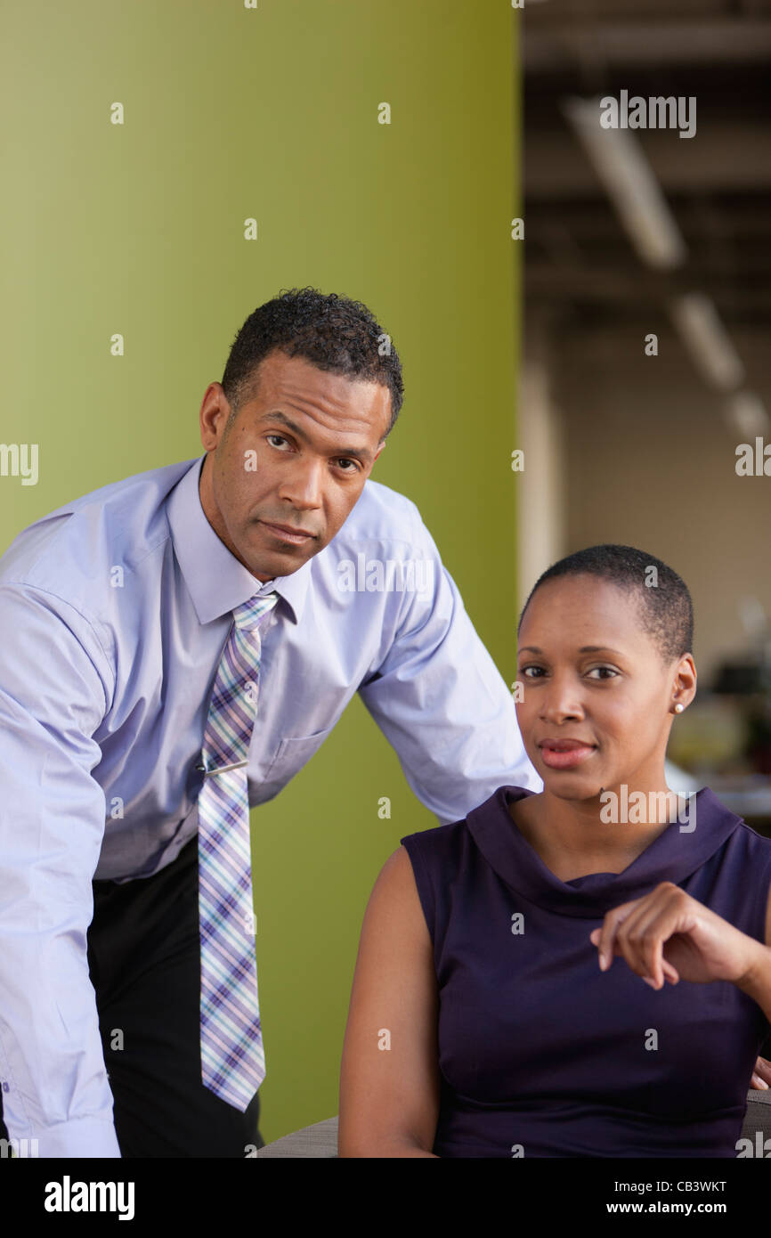 Portrait of business couple Stock Photo - Alamy