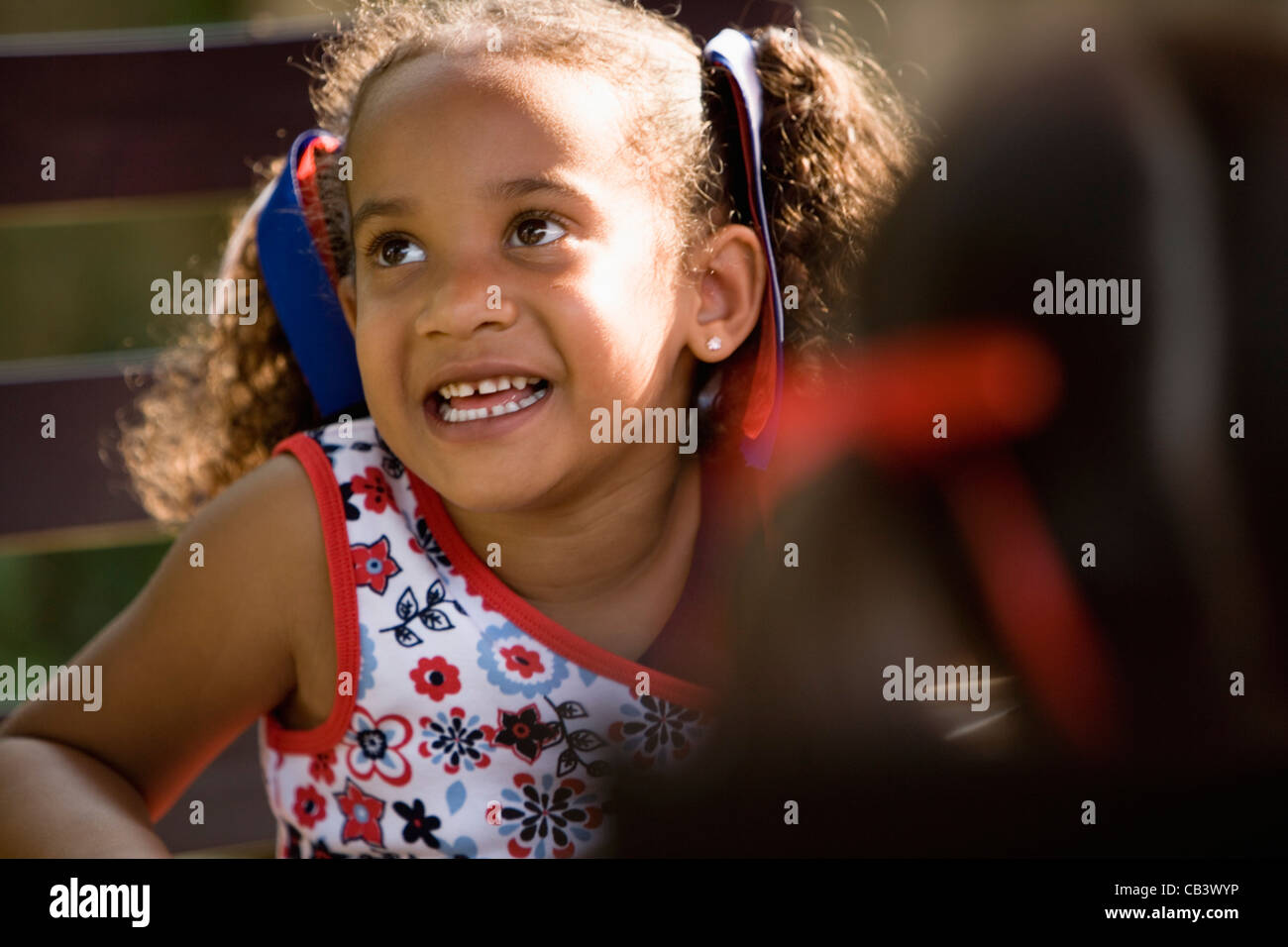 Close-up of a cheerful girl Stock Photo - Alamy