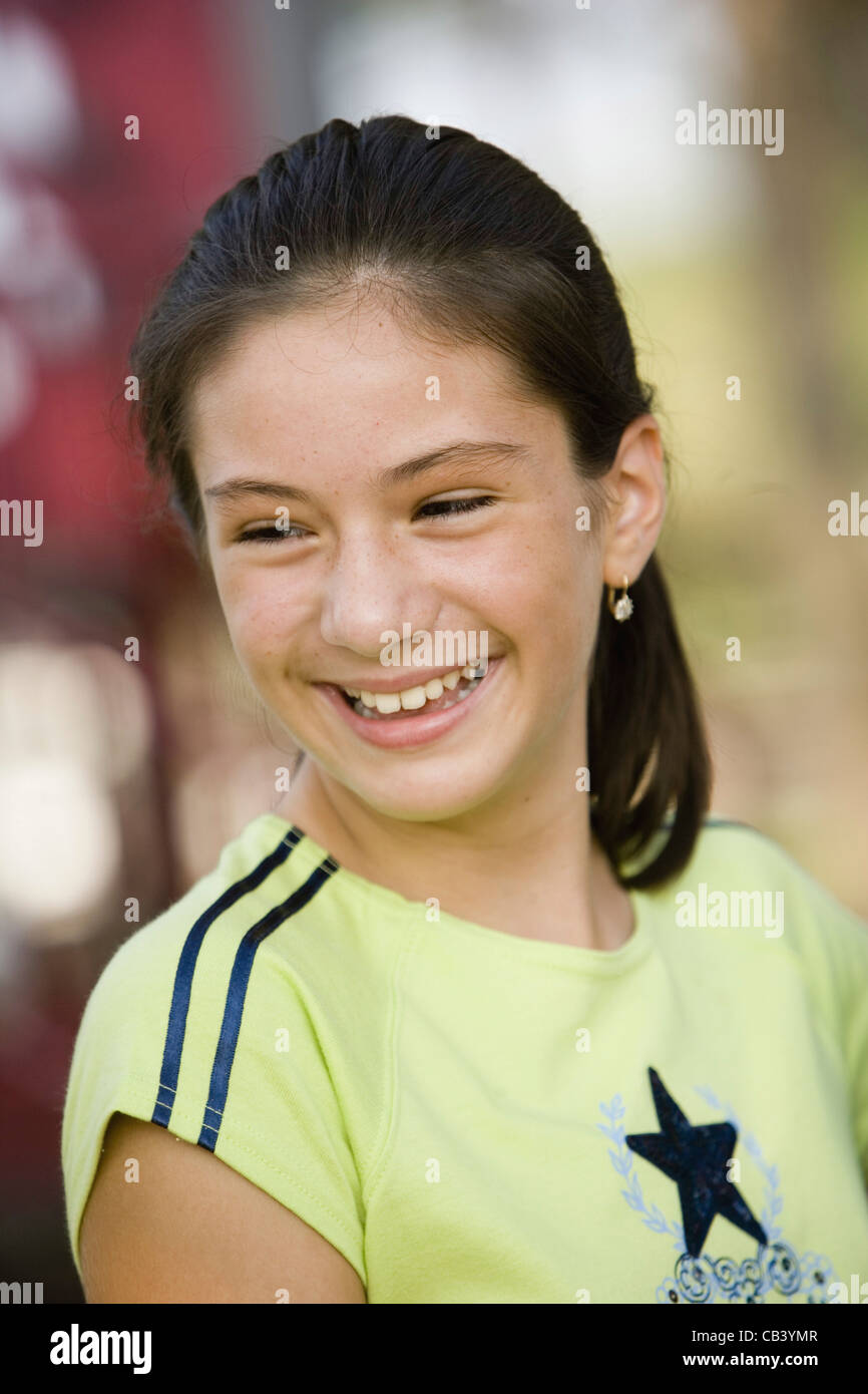 Close up brunette girl hi-res stock photography and images - Alamy