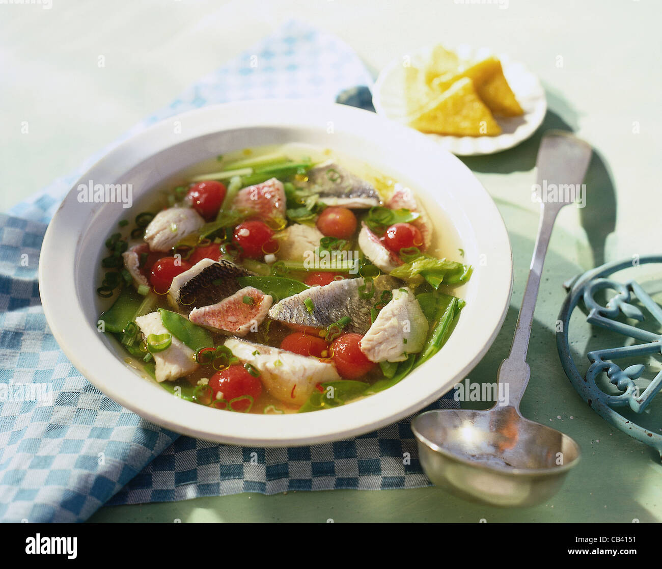 Fish soup (Zuppa di pesce) Stock Photo