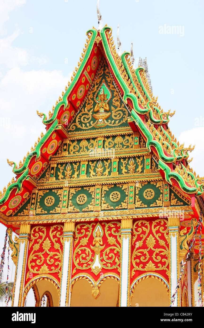 Buddhist temple in Vientiane, Laos. Stock Photo