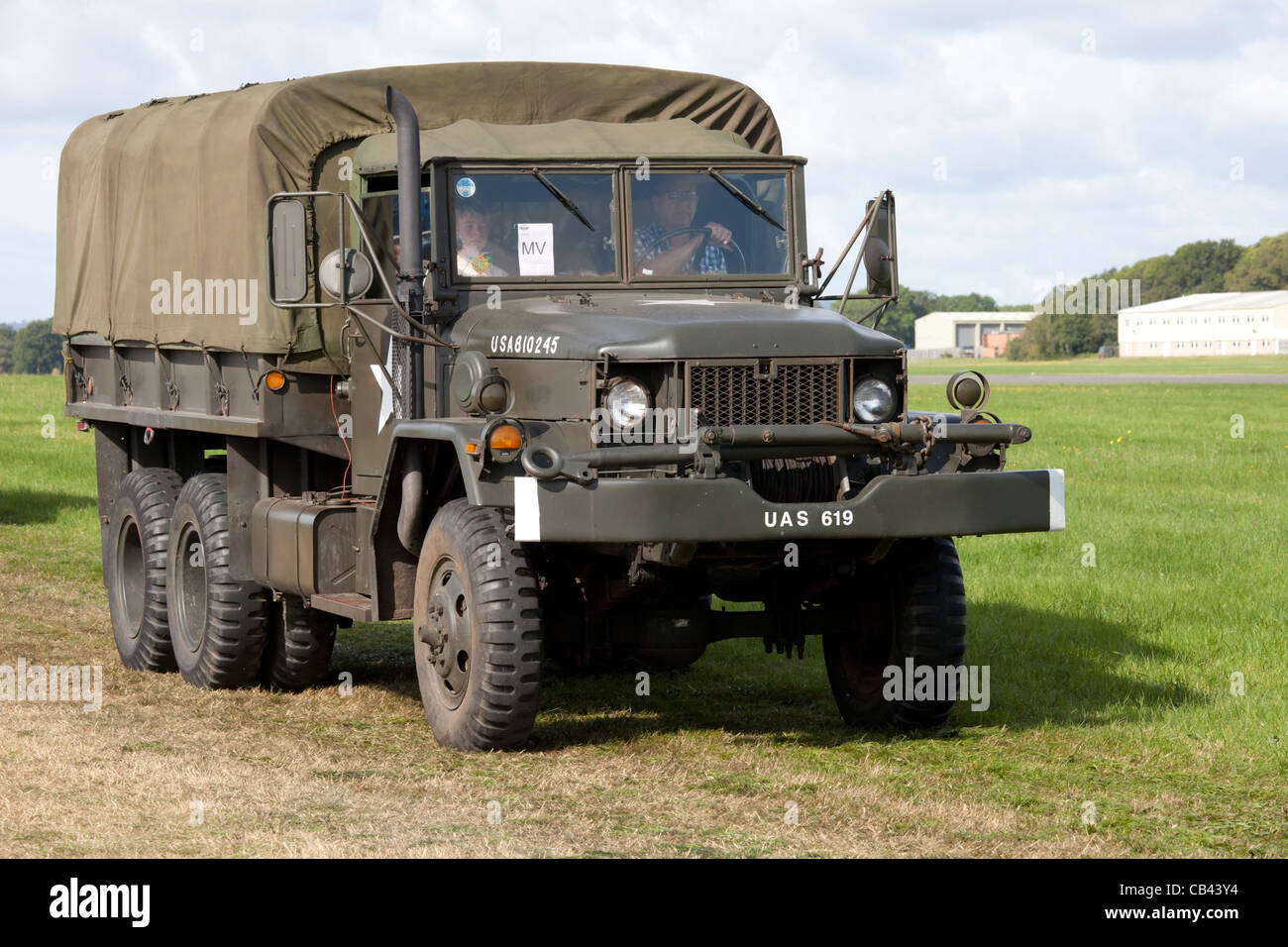 Reo M35AZ 1958 in the Military parade at Dunsfold Wings and Wheels 2011 Stock Photo