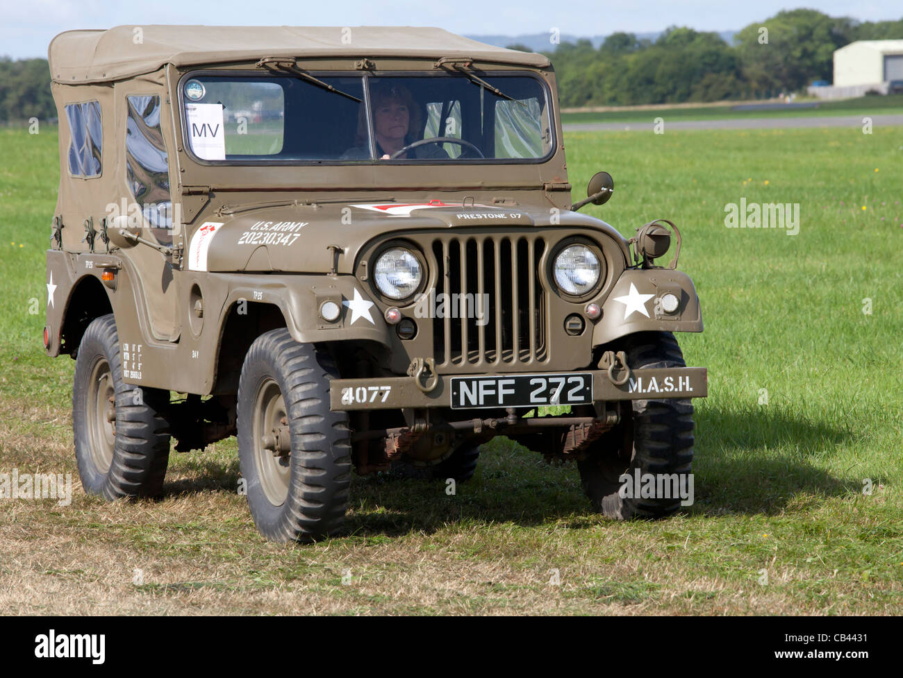 Willy's Jeep M38A1 1956 in the Military parade at Dunsfold Wings and Wheels 2011 Stock Photo