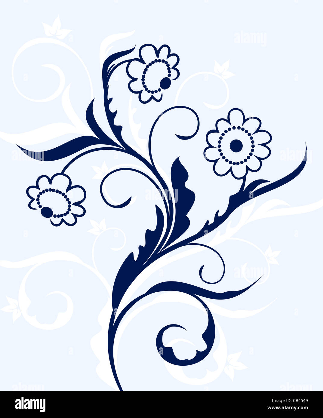 Illustration flourish background, floral elements. Vector Stock Photo ...