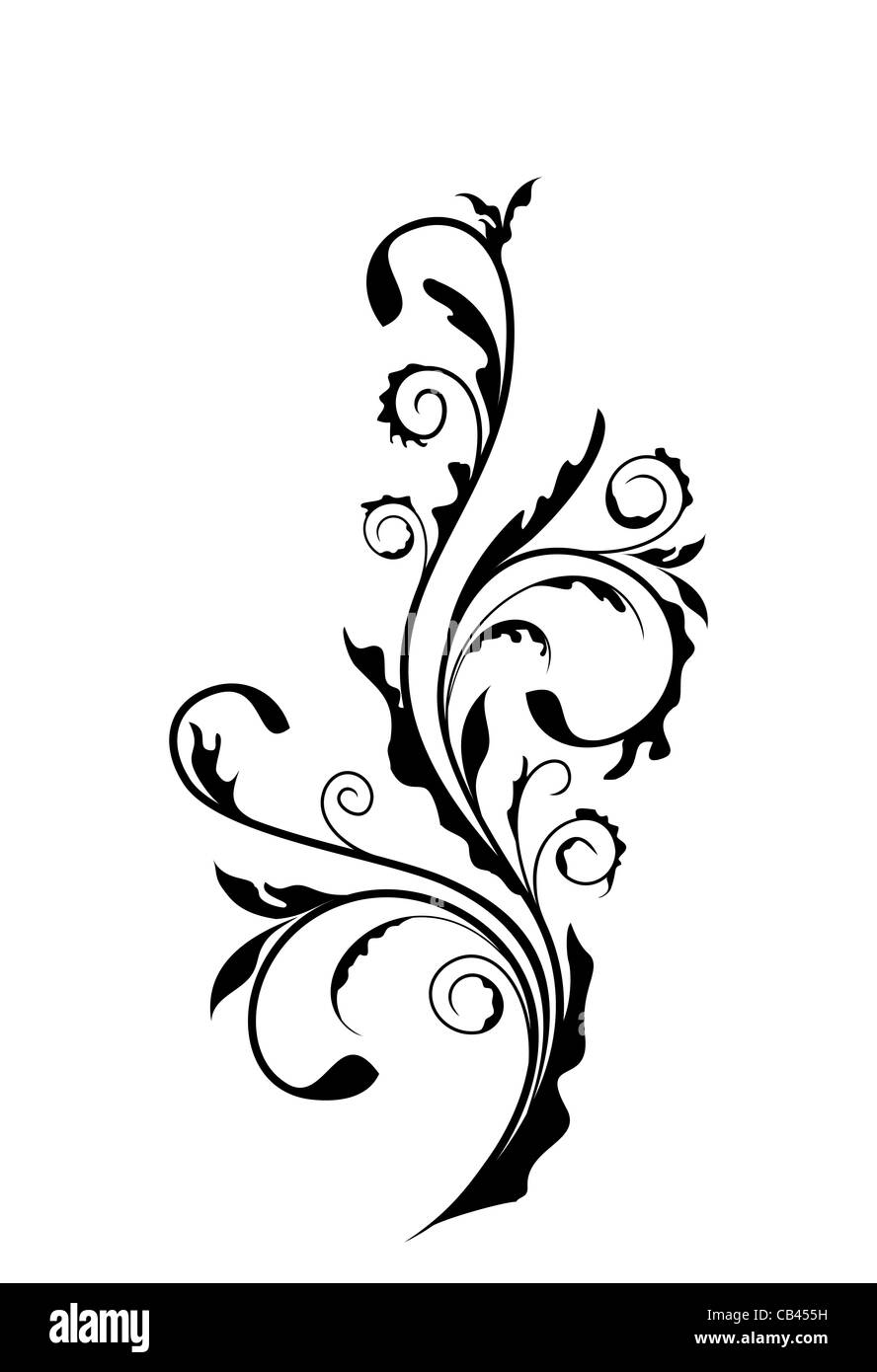 Illustration flourish background, floral elements. Vector Stock Photo ...