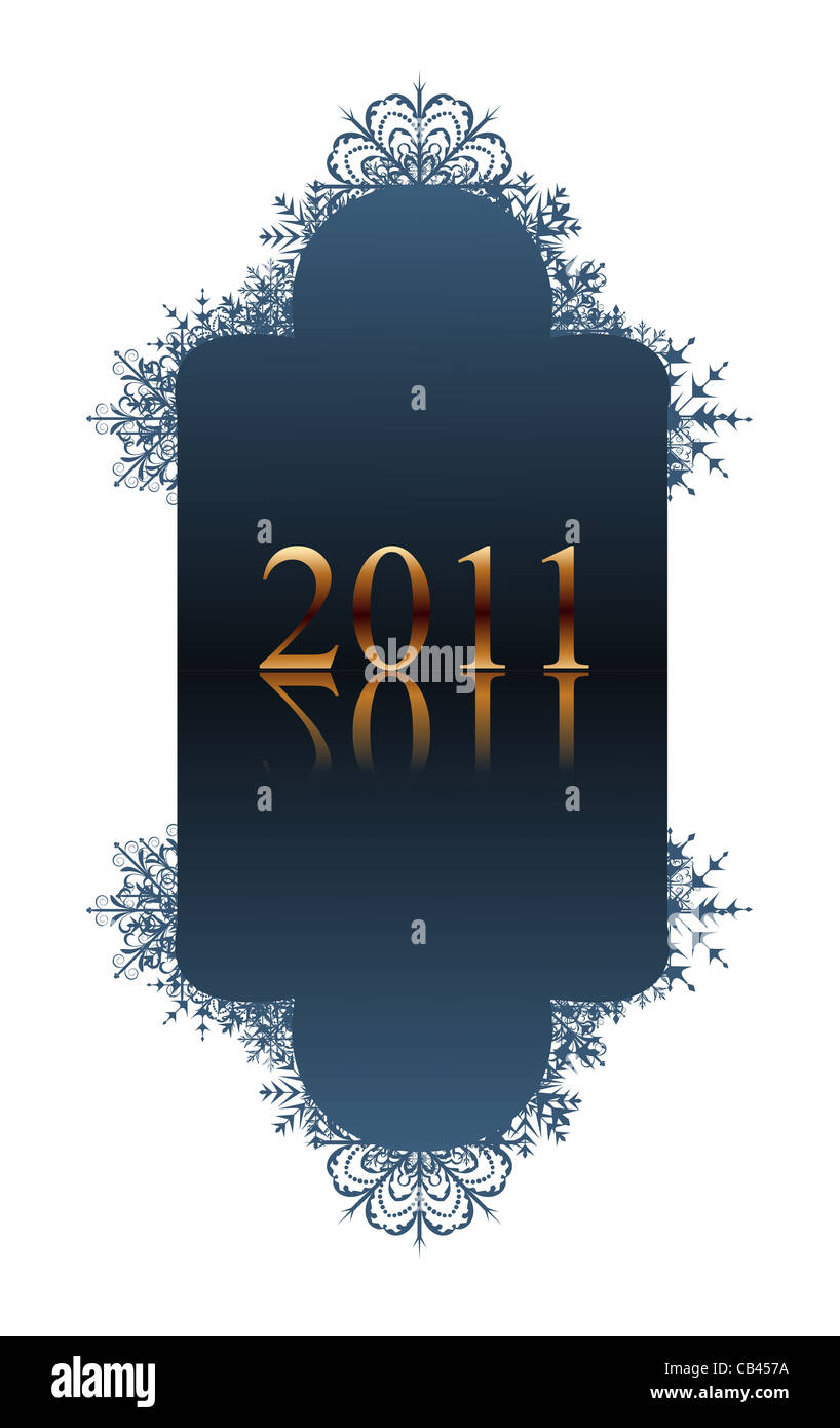 Illustration winter blue banner with snowflakes - vector Stock Photo ...