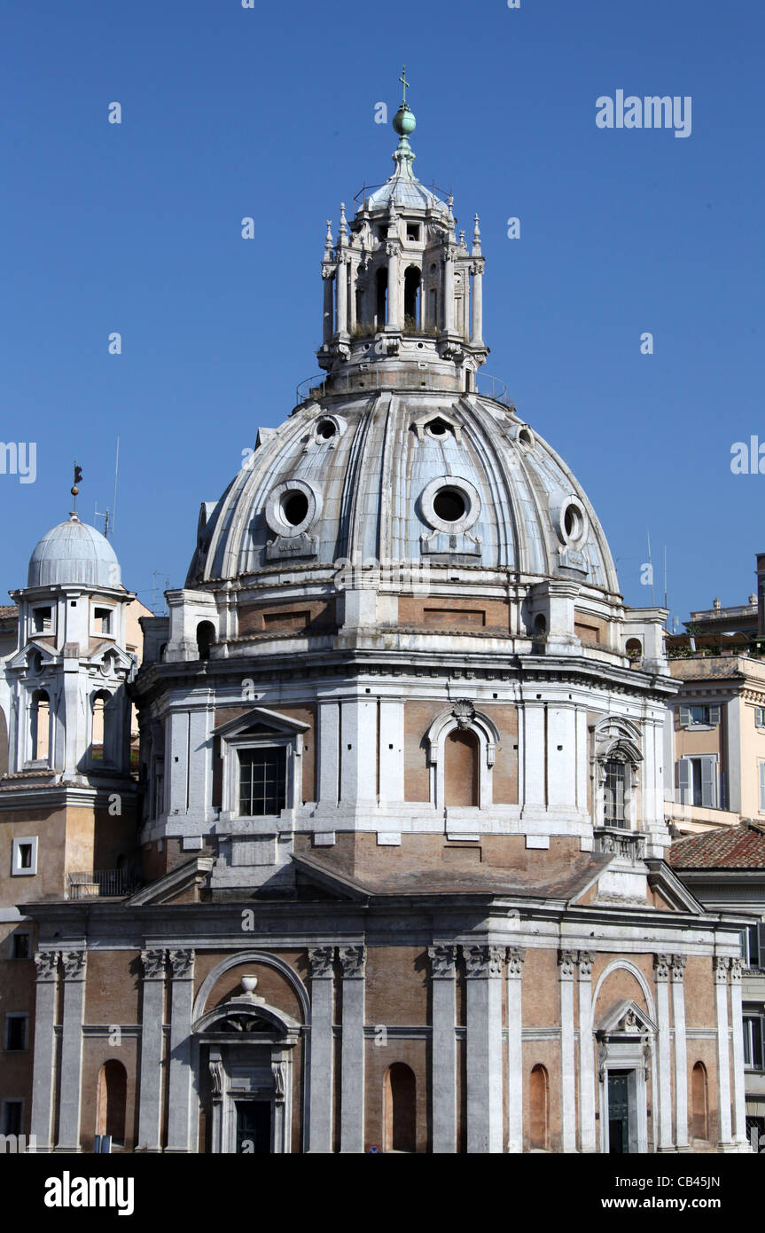 Santa Maria di Loreto in Rome Stock Photo